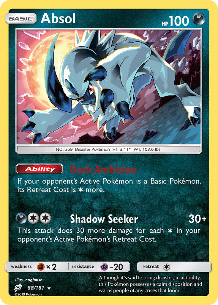 Absol – Team Up 88/181 Pokémon card