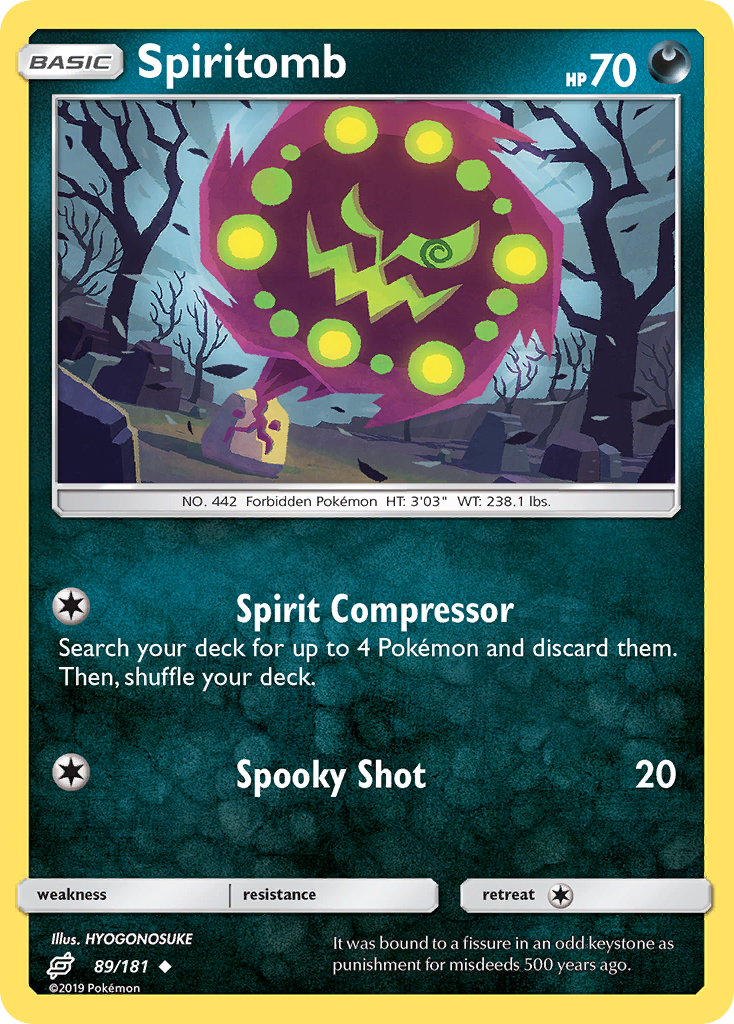 Spiritomb – Team Up 89/181 Pokémon card