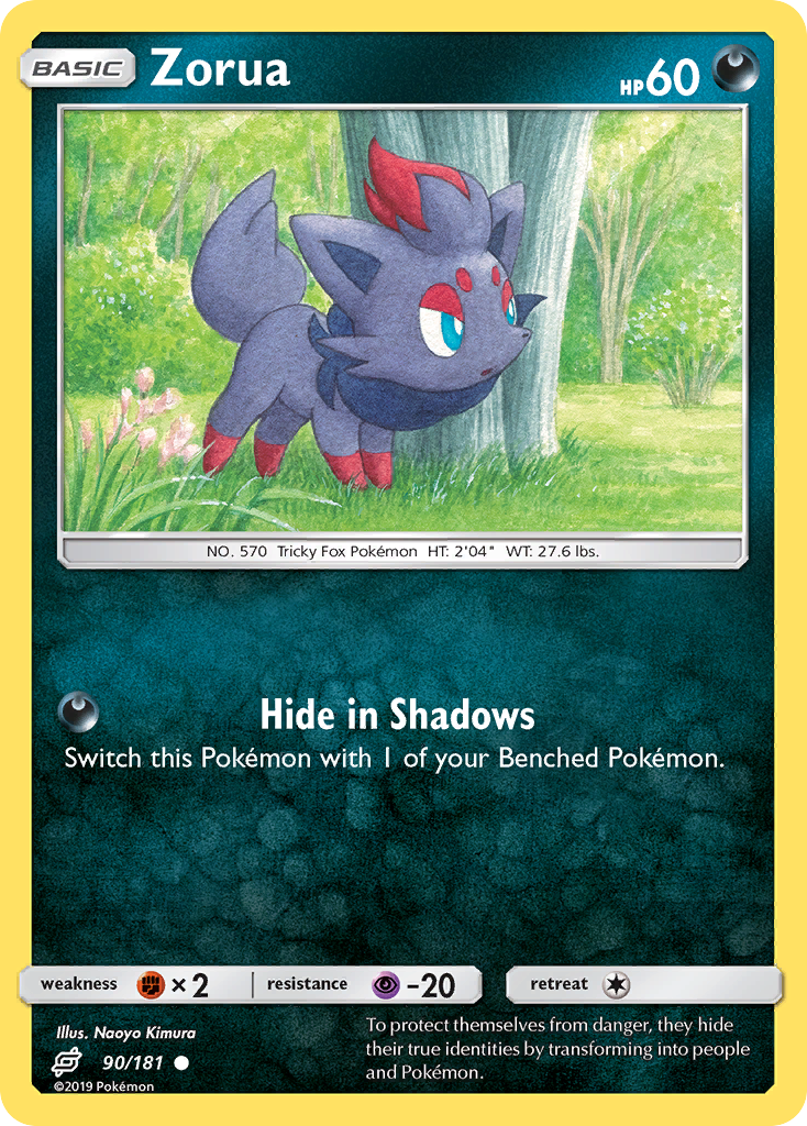 Zorua – Team Up 90/181 Pokémon card