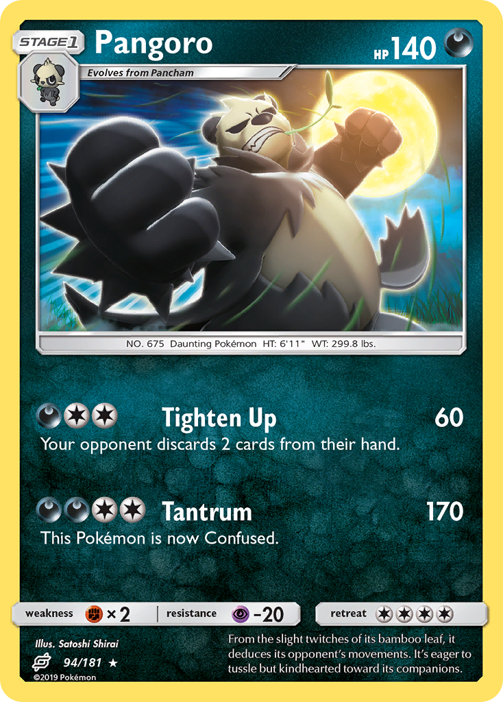 Pangoro – Team Up 94/181 Pokémon card