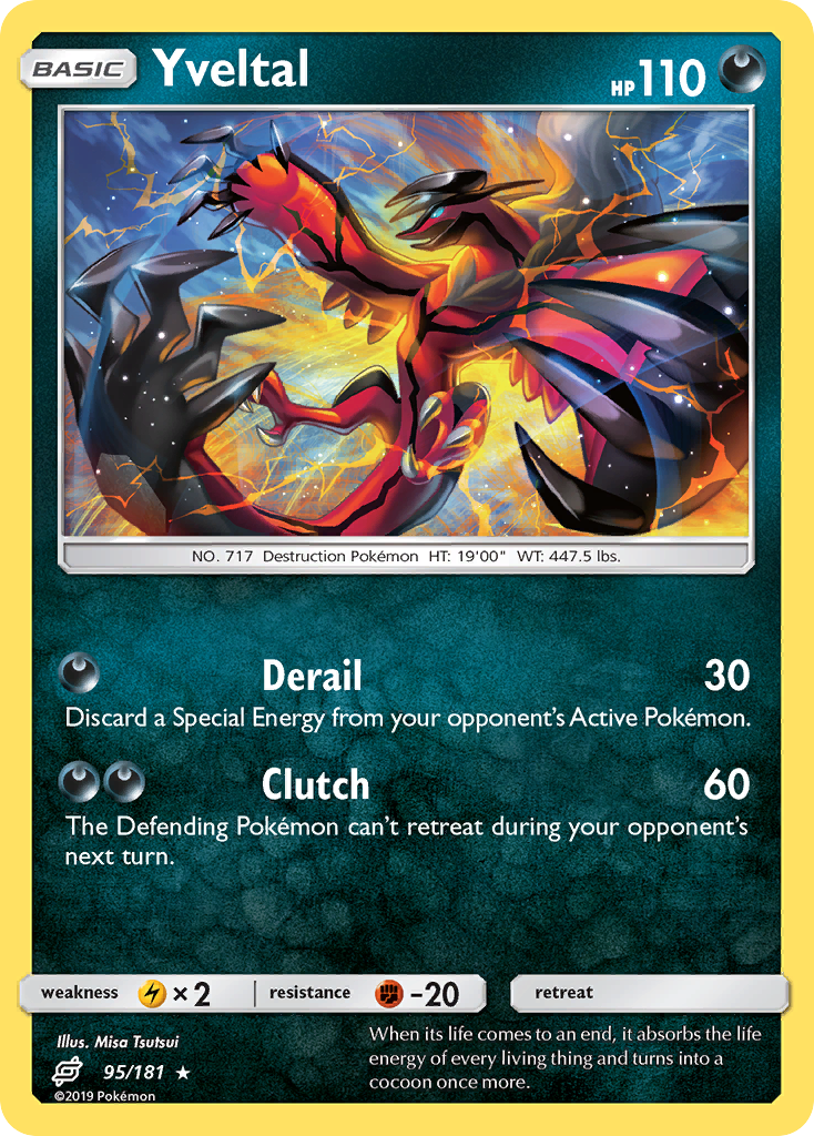 Yveltal – Team Up 95/181 Pokémon card