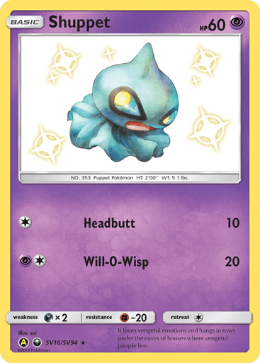 Shuppet - Hidden Fates Shiny Vault SV16
