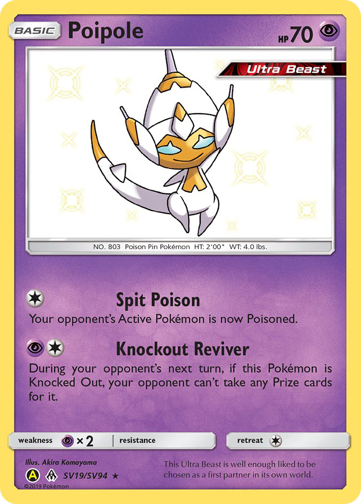 Poipole – Hidden Fates Shiny Vault SV19/SV94 Pokémon card