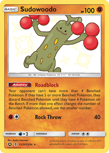 Sudowoodo - Hidden Fates Shiny Vault SV20