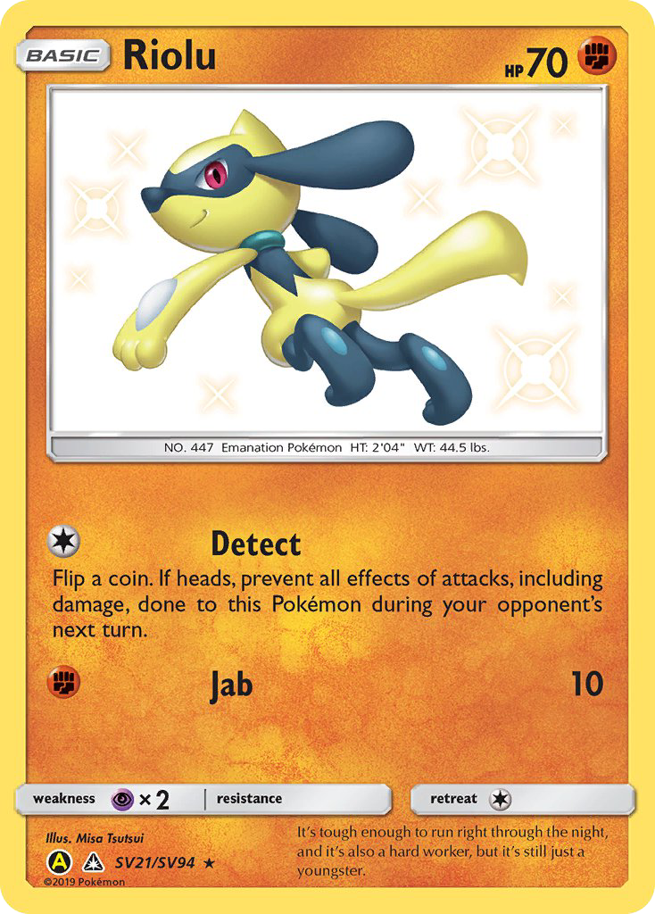 Riolu – Hidden Fates Shiny Vault SV21/SV94 Pokémon card
