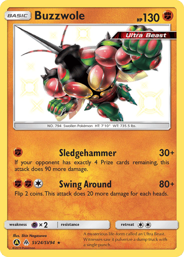 Buzzwole - Hidden Fates Shiny Vault SV24