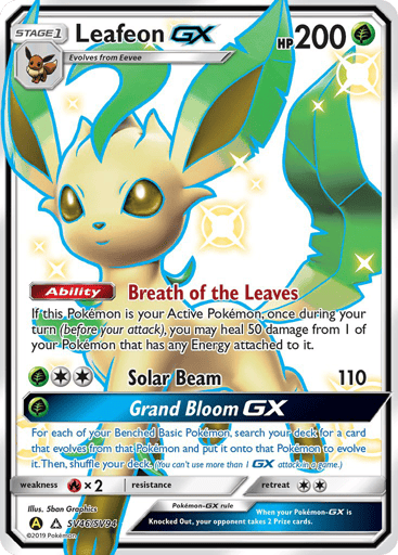 Leafeon-GX - Hidden Fates Shiny Vault SV46