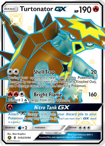 Turtonator-GX - Hidden Fates Shiny Vault SV52