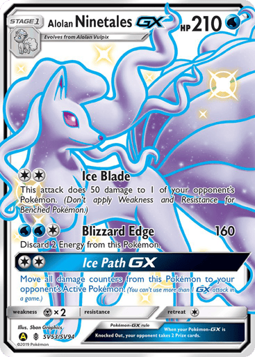 Alolan Ninetales-GX - Hidden Fates Shiny Vault SV53