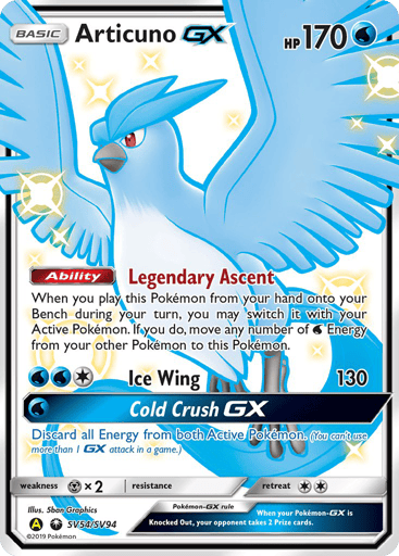Articuno-GX - Hidden Fates Shiny Vault SV54