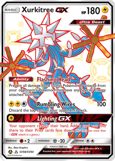 Xurkitree-GX - Hidden Fates Shiny Vault SV58