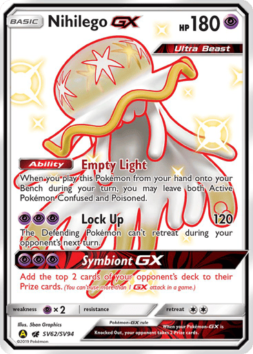 Nihilego-GX - Hidden Fates Shiny Vault SV62