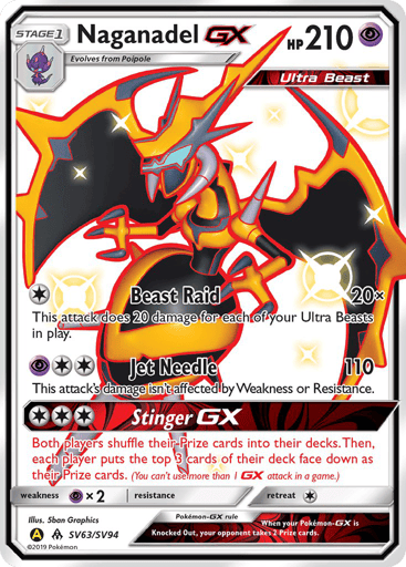 Naganadel-GX - Hidden Fates Shiny Vault SV63