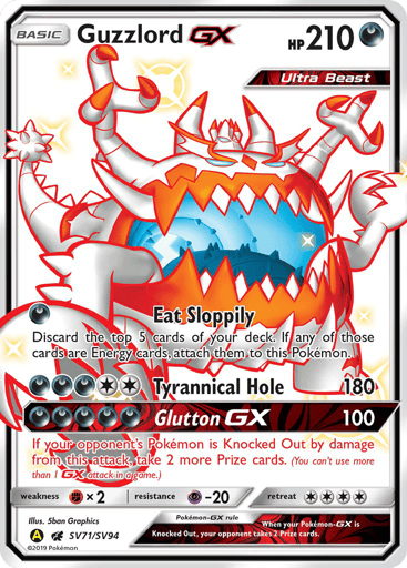 Guzzlord-GX - Hidden Fates Shiny Vault SV71