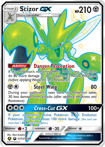 Scizor-GX - Hidden Fates Shiny Vault SV72