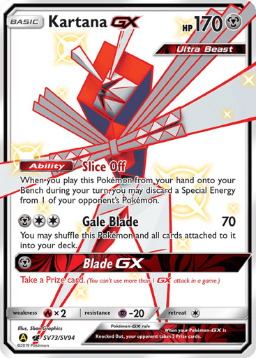 Kartana-GX - Hidden Fates Shiny Vault SV73