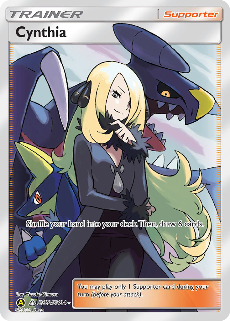 Cynthia – Hidden Fates Shiny Vault SV82/SV94 Pokémon card