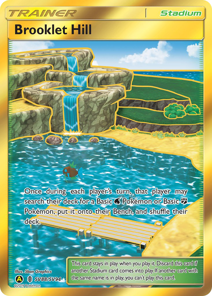 Brooklet Hill – Hidden Fates Shiny Vault SV88/SV94 Pokémon card