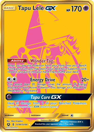 Tapu Lele-GX - Hidden Fates Shiny Vault SV94