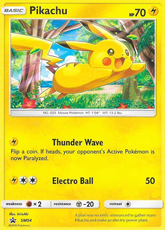 Pikachu – SM Black Star Promos SM04 Pokémon card
