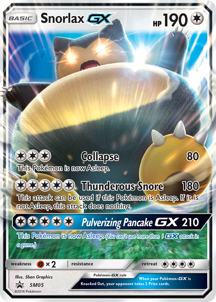 Snorlax-GX – SM Black Star Promos SM05 Pokémon card