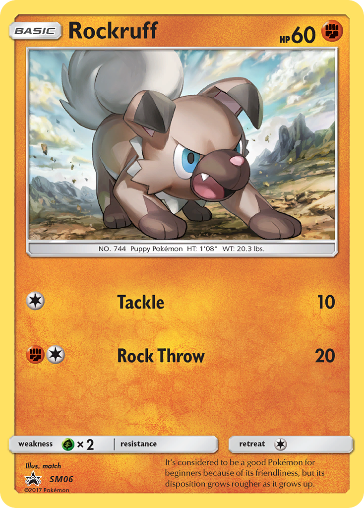 Rockruff – SM Black Star Promos SM06 Pokémon card