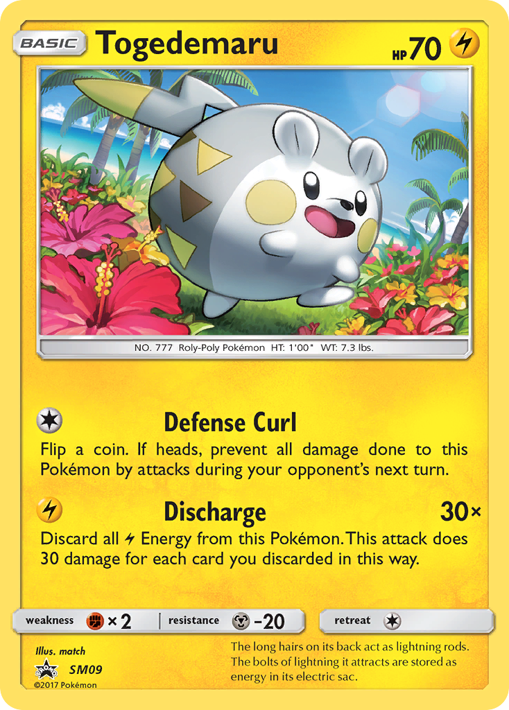 Togedemaru – SM Black Star Promos SM09 Pokémon card