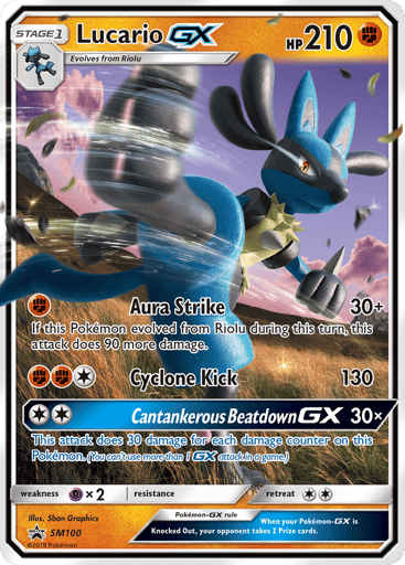 Lucario-GX - SM Black Star Promos SM100