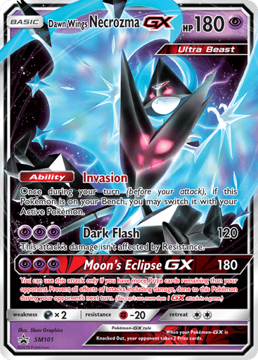 Dawn Wings Necrozma-GX - SM Black Star Promos SM101