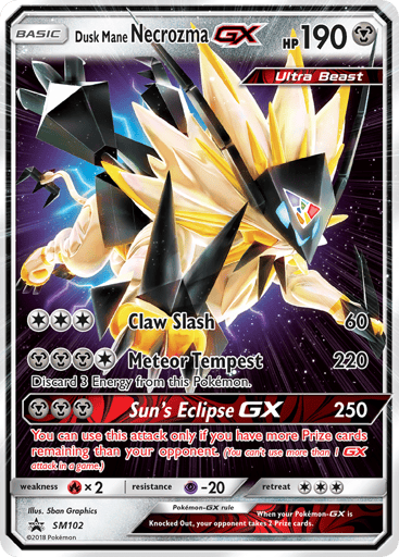 Dusk Mane Necrozma-GX - SM Black Star Promos SM102