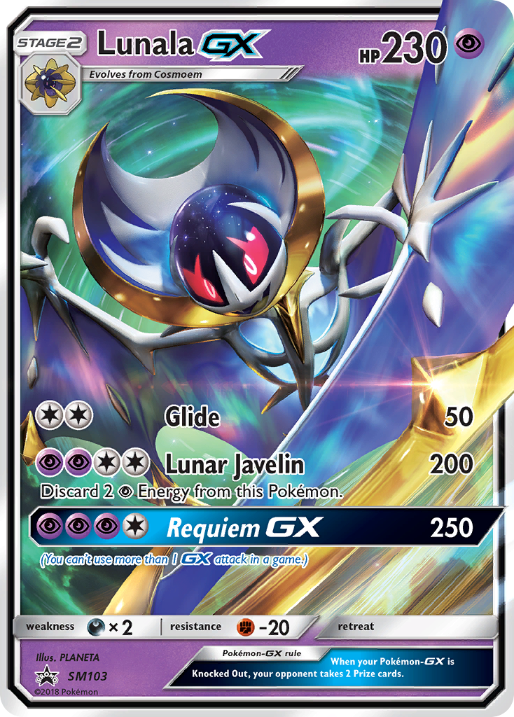 Lunala-GX – SM Black Star Promos SM103 Pokémon card