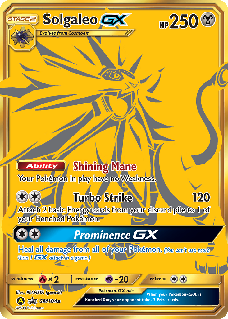 Solgaleo-GX – SM Black Star Promos SM104a Pokémon card