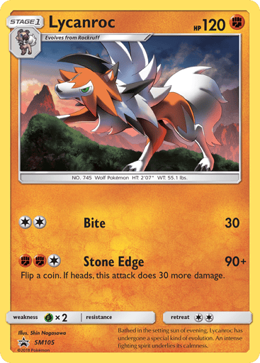 Lycanroc - SM Black Star Promos SM105