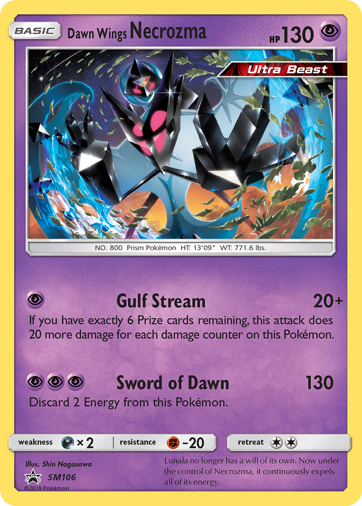 Dawn Wings Necrozma – SM Black Star Promos SM106 Pokémon card
