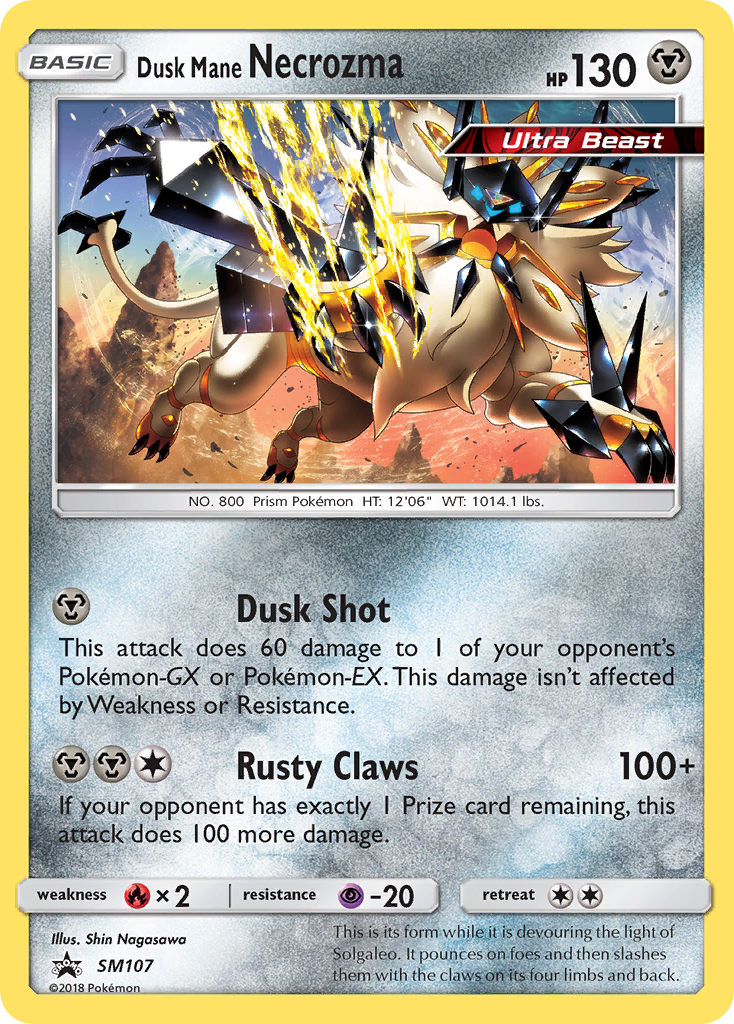 Dusk Mane Necrozma – SM Black Star Promos SM107 Pokémon card