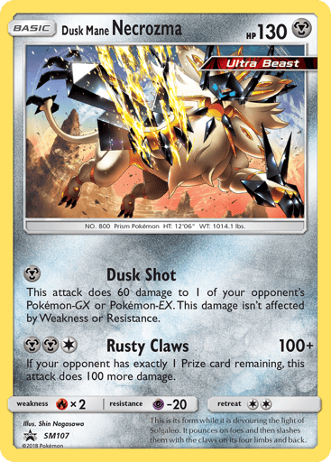 Dusk Mane Necrozma - SM Black Star Promos SM107