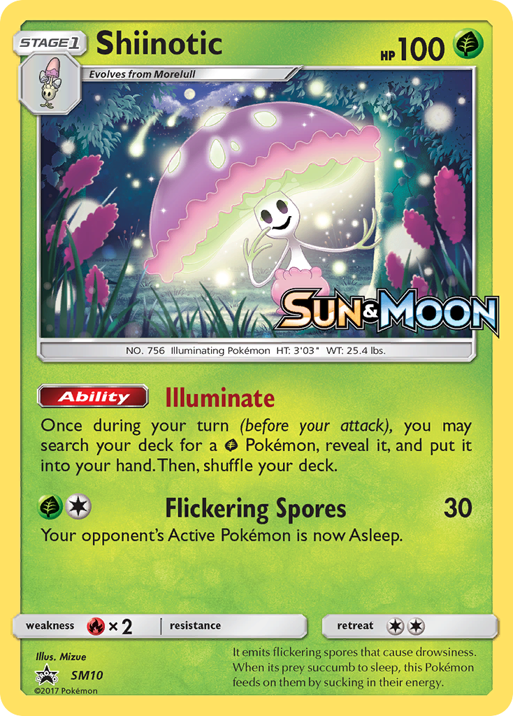 Shiinotic – SM Black Star Promos SM10 Pokémon card
