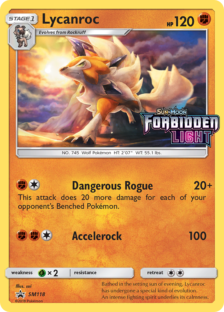 Lycanroc – SM Black Star Promos SM118 Pokémon card