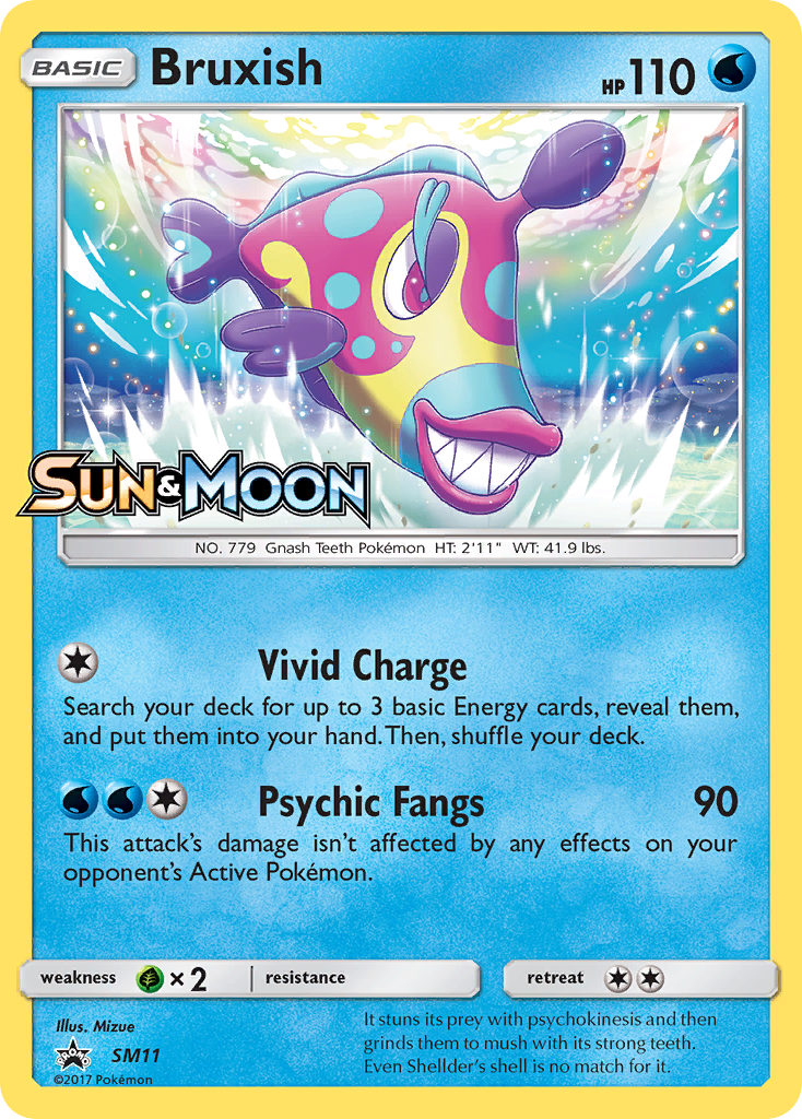 Bruxish – SM Black Star Promos SM11 Pokémon card