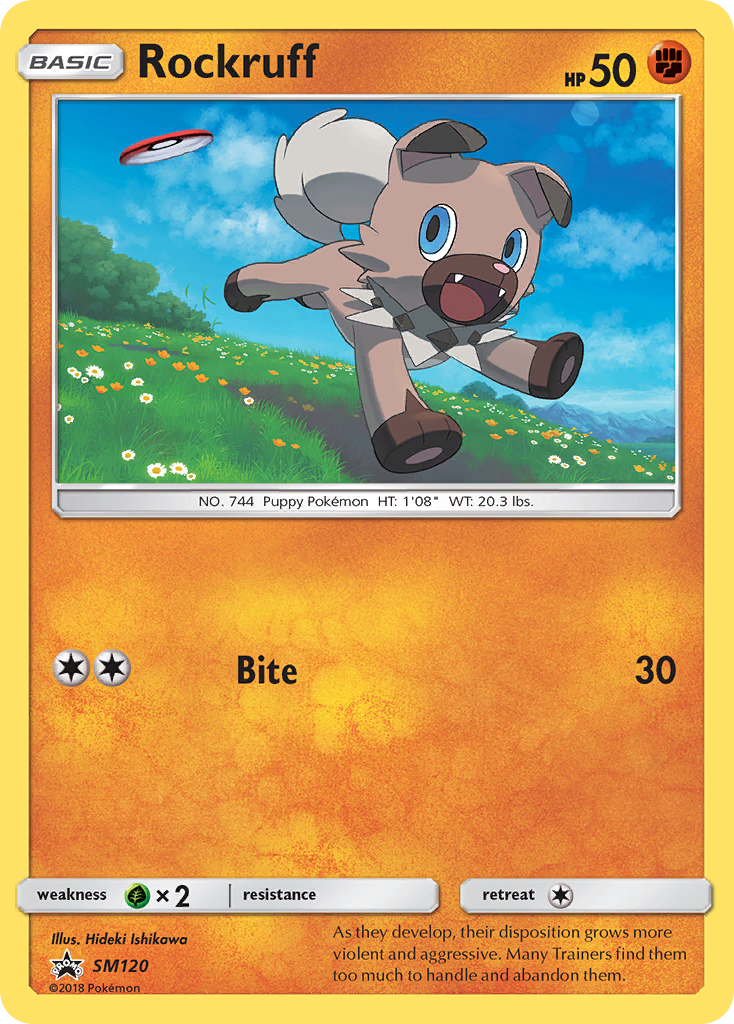 Rockruff – SM Black Star Promos SM120 Pokémon card