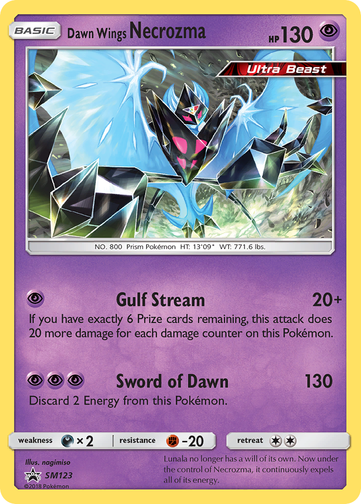 Dawn Wings Necrozma – SM Black Star Promos SM123 Pokémon card