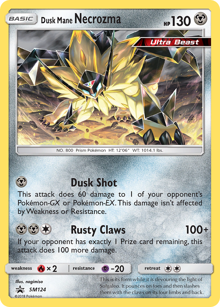 Dusk Mane Necrozma – SM Black Star Promos SM124 Pokémon card