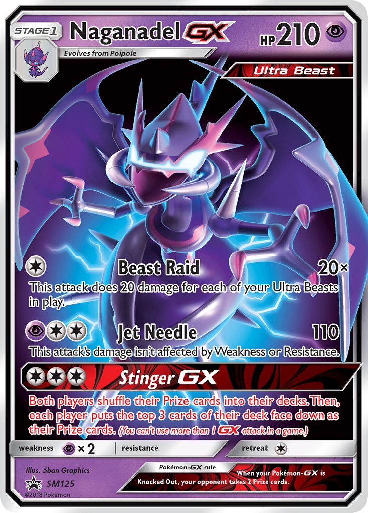 Naganadel-GX – SM Black Star Promos SM125 Pokémon card