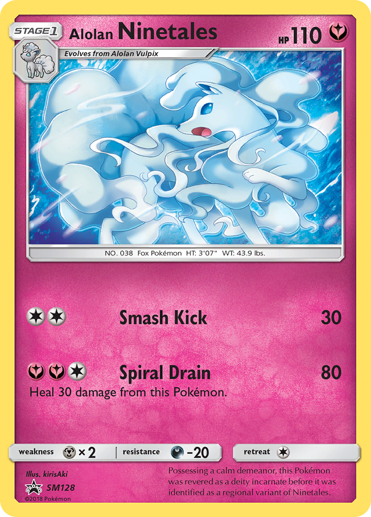 Alolan Ninetales – SM Black Star Promos SM128 Pokémon card