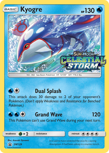 Kyogre - SM Black Star Promos SM129