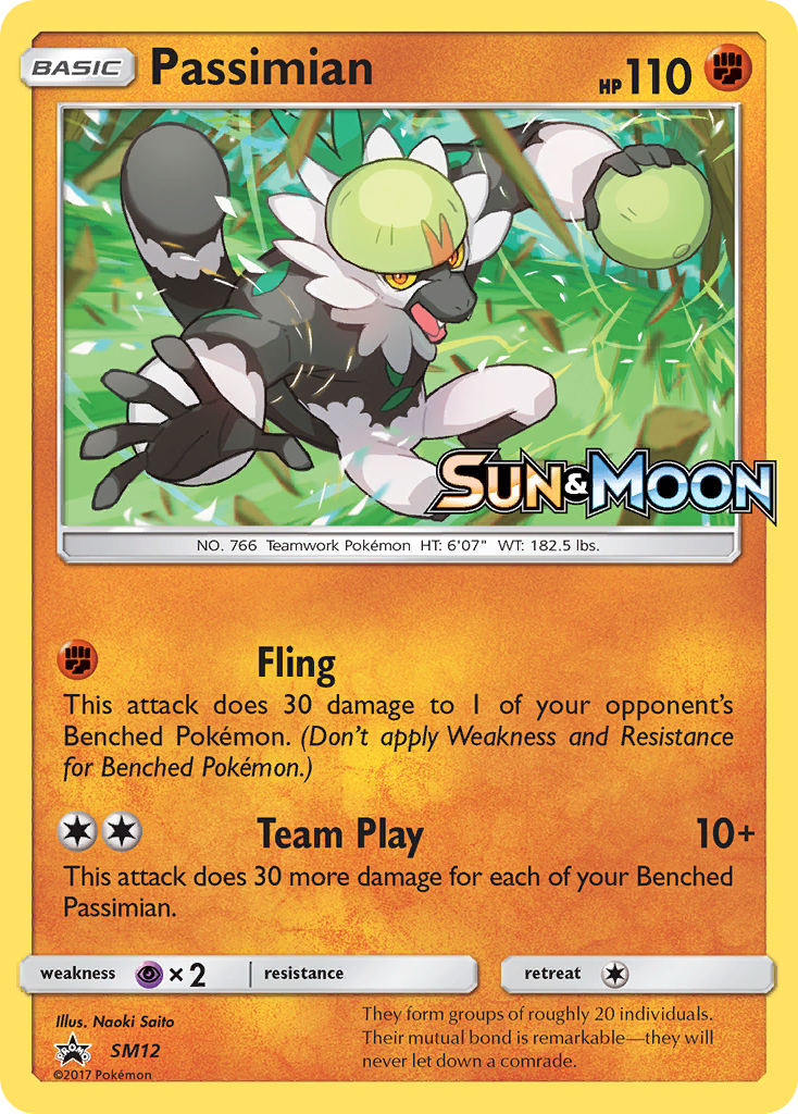 Passimian – SM Black Star Promos SM12 Pokémon card