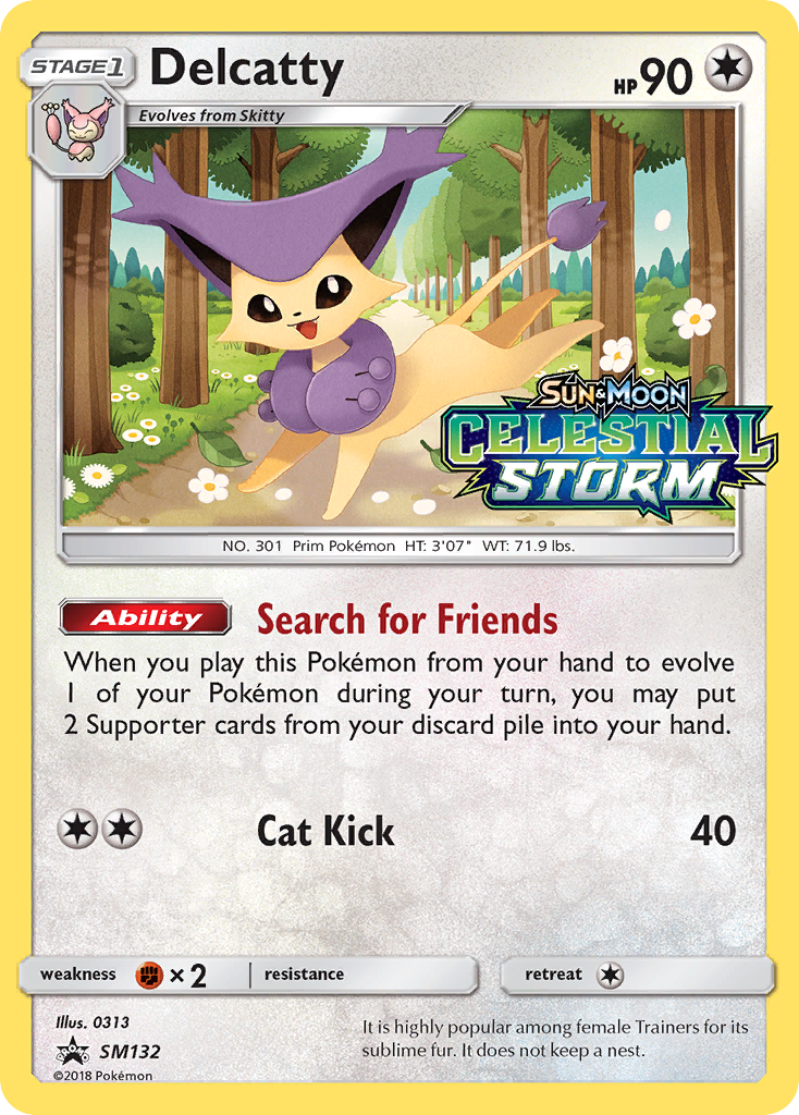 Delcatty – SM Black Star Promos SM132 Pokémon card