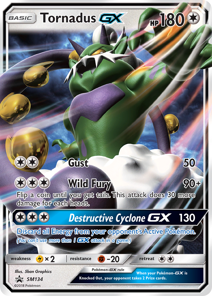 Tornadus-GX – SM Black Star Promos SM134 Pokémon card