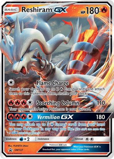 Reshiram-GX - SM Black Star Promos SM137