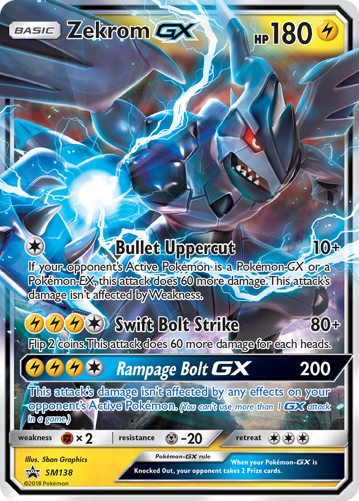 Zekrom-GX – SM Black Star Promos SM138 Pokémon card